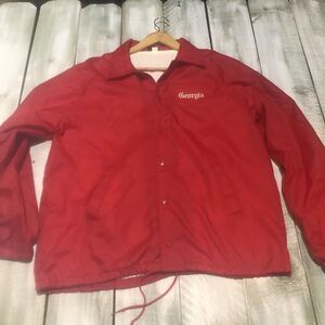 Vintage Hartwell GEORGIA Bulldogs Jacket Sz L University College 90 80s USA Made